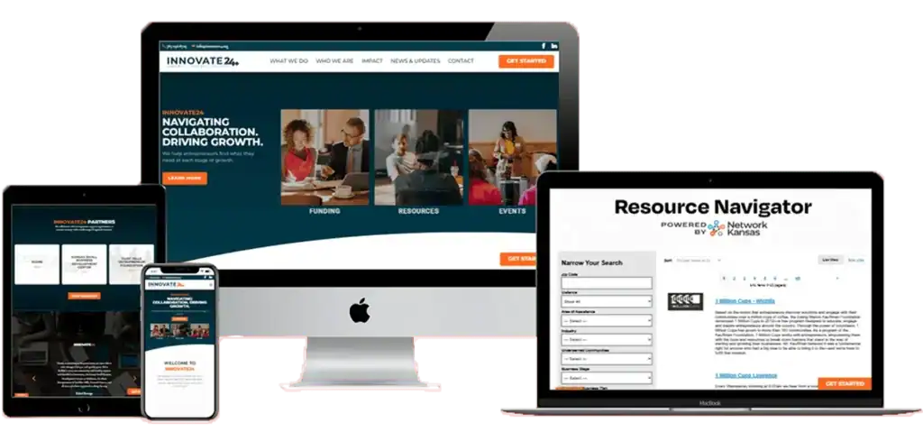 Innovate24 Website Design Mockup